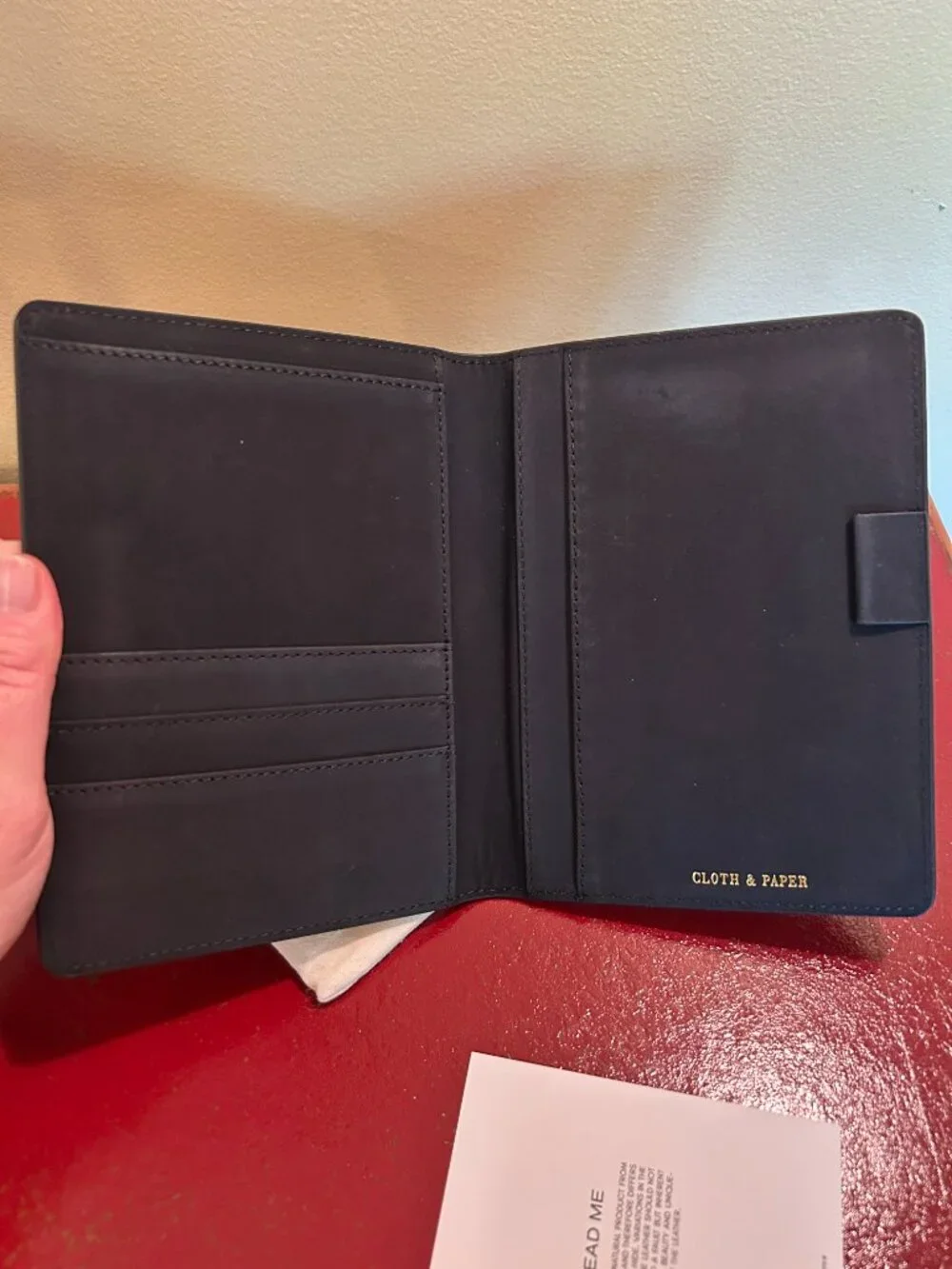 NWT Cloth & Paper Heirloom Leather Folio Cover | CP Petite